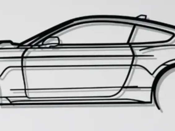 Ford Mustang Shelby GT500 Wall Art