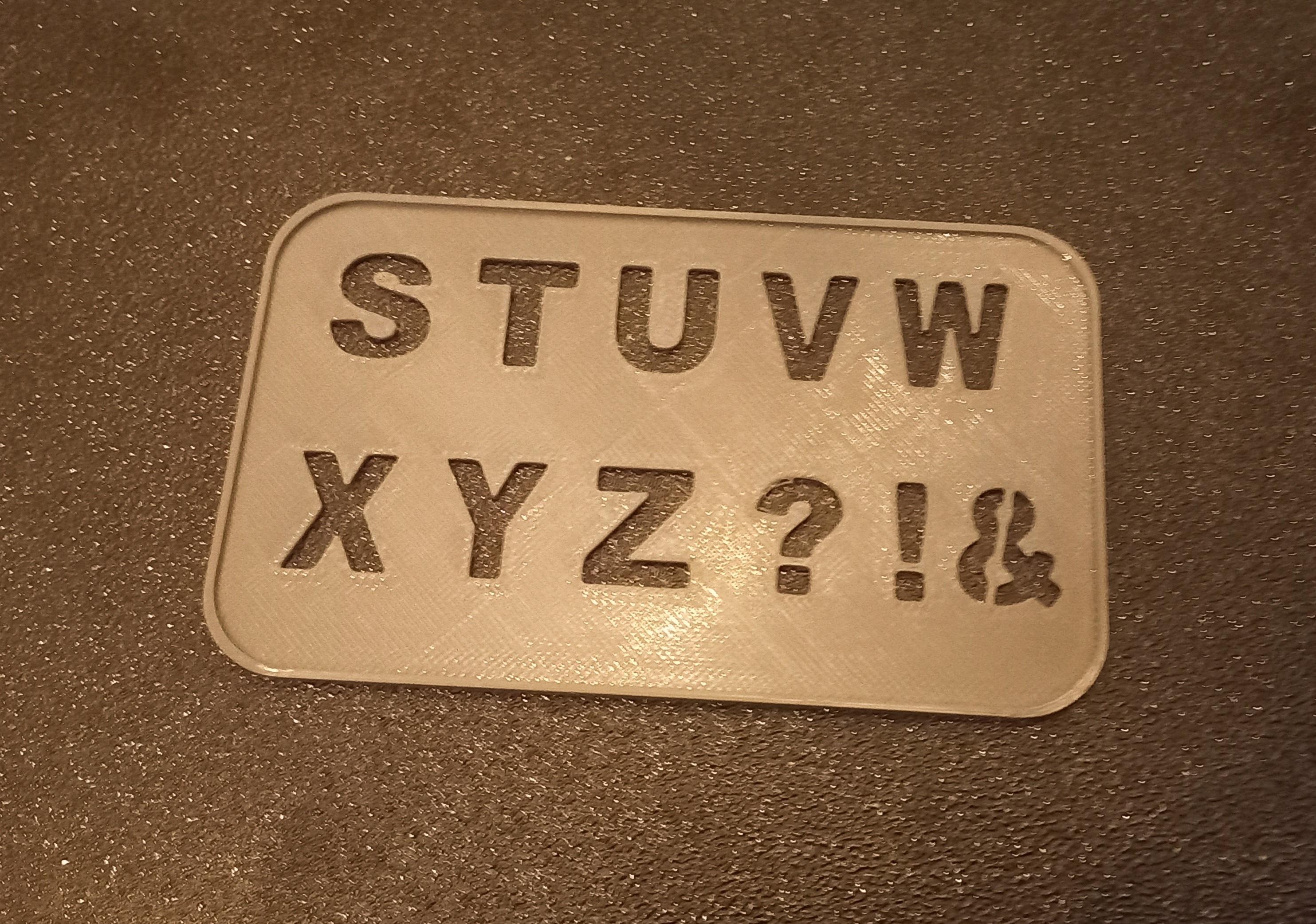 Painting stencil-alphabet part 2