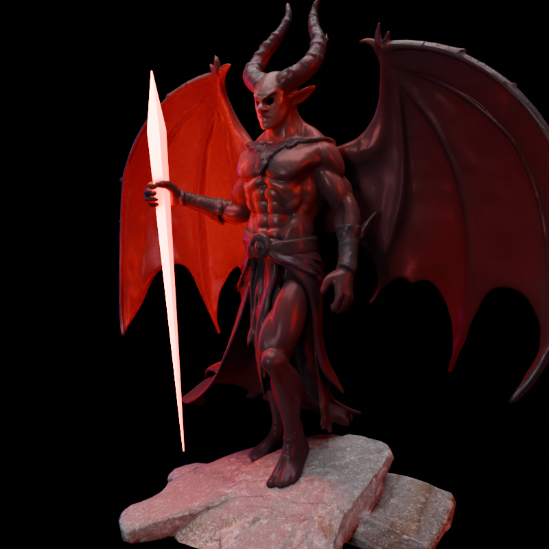 Lord Satan with Glow Cristal