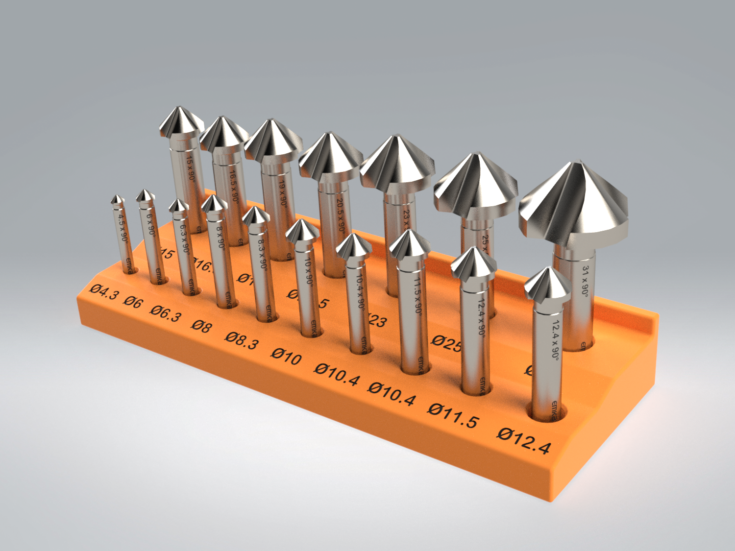 Countersink Holder XL – Precision Holders for Countersink Measurements (17 Sizes)