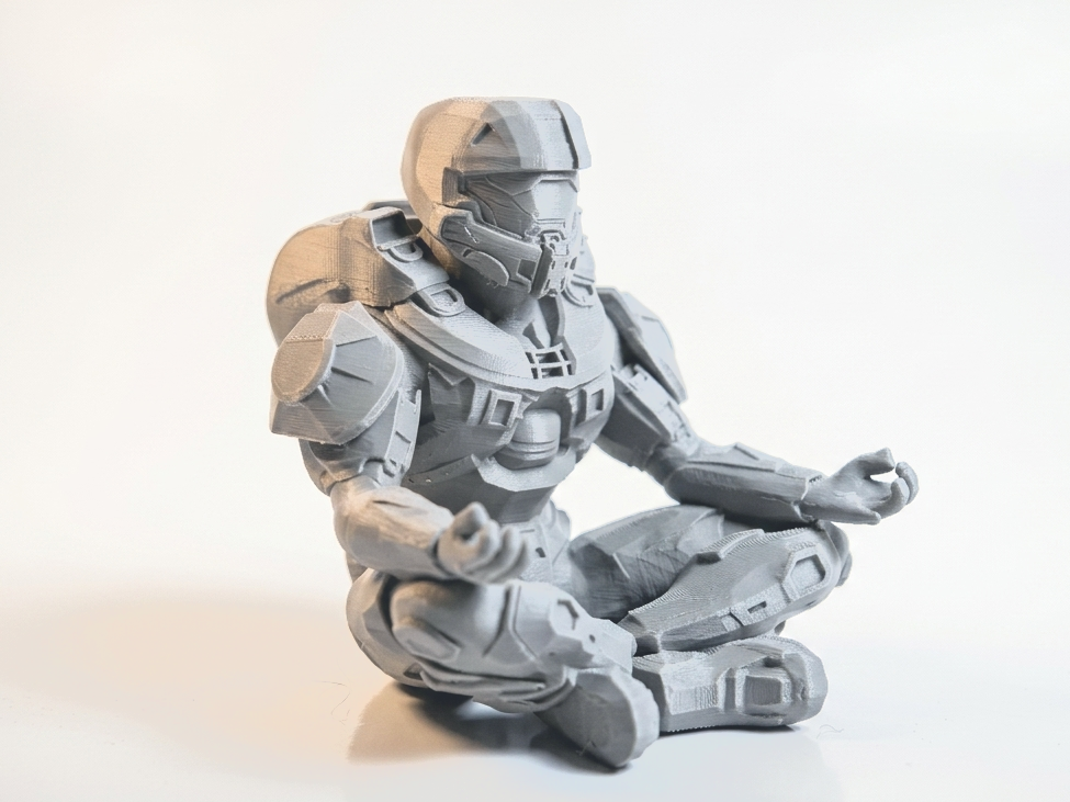 Meditating Master Chief Figurine Gaming 3D Printable