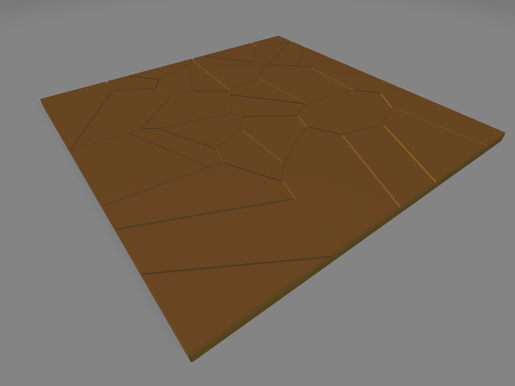 StageTop PlayTiles - Cracked Earth