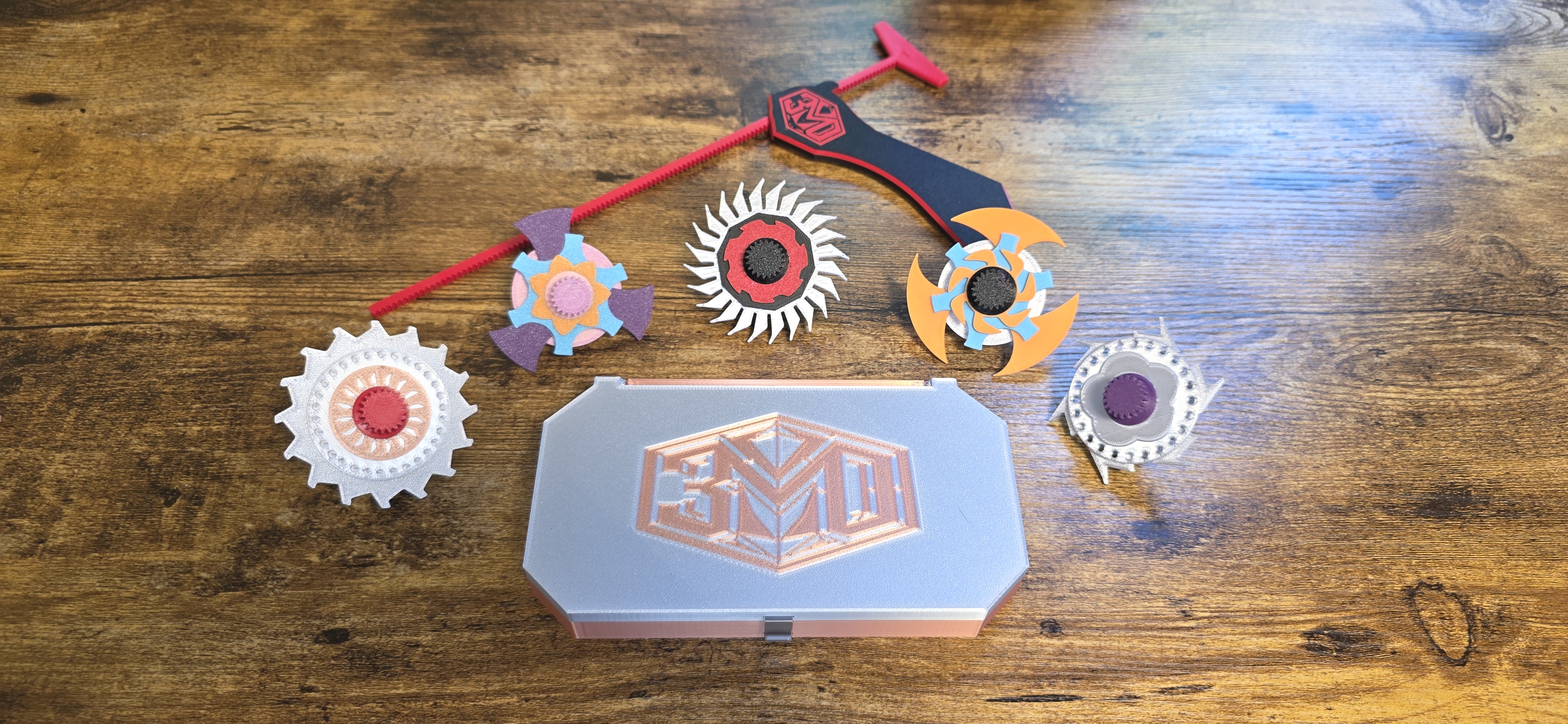 Customizable SpinCore BattleTops W/ Case