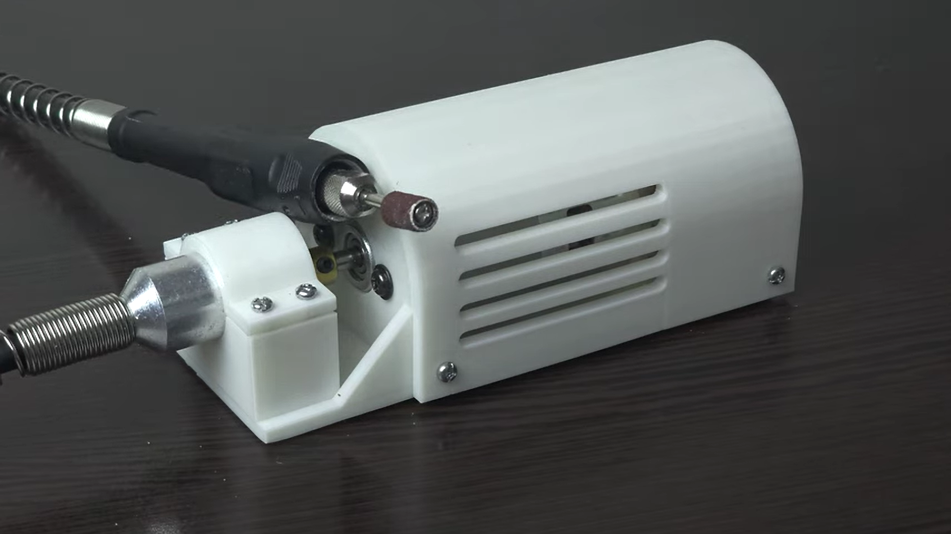 Dremel with a flexible shaft