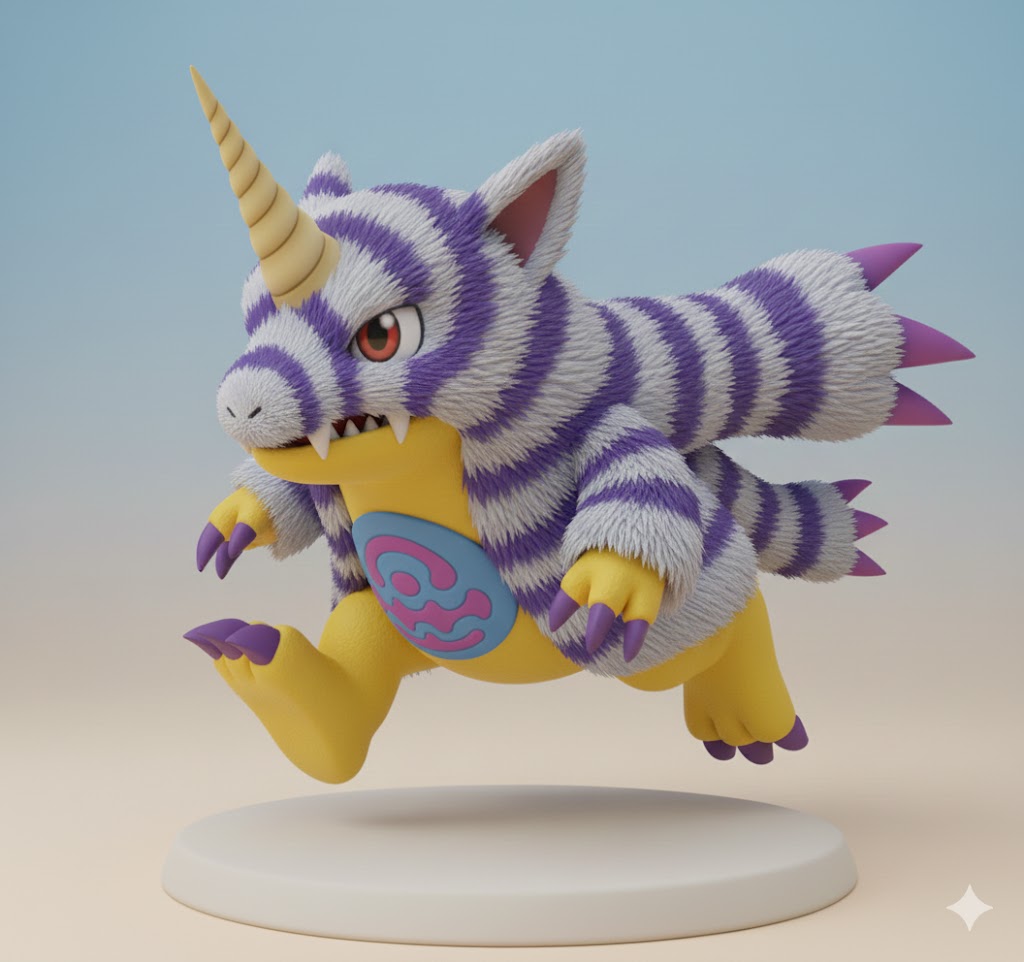 Gabumon Digimon Creature Model