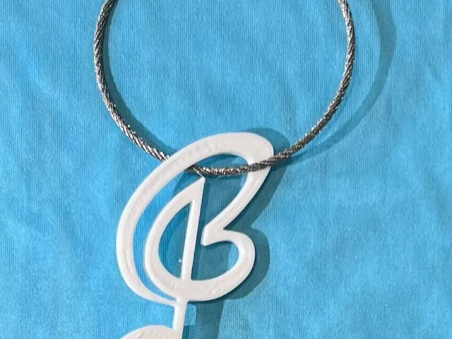 B Note Keychain