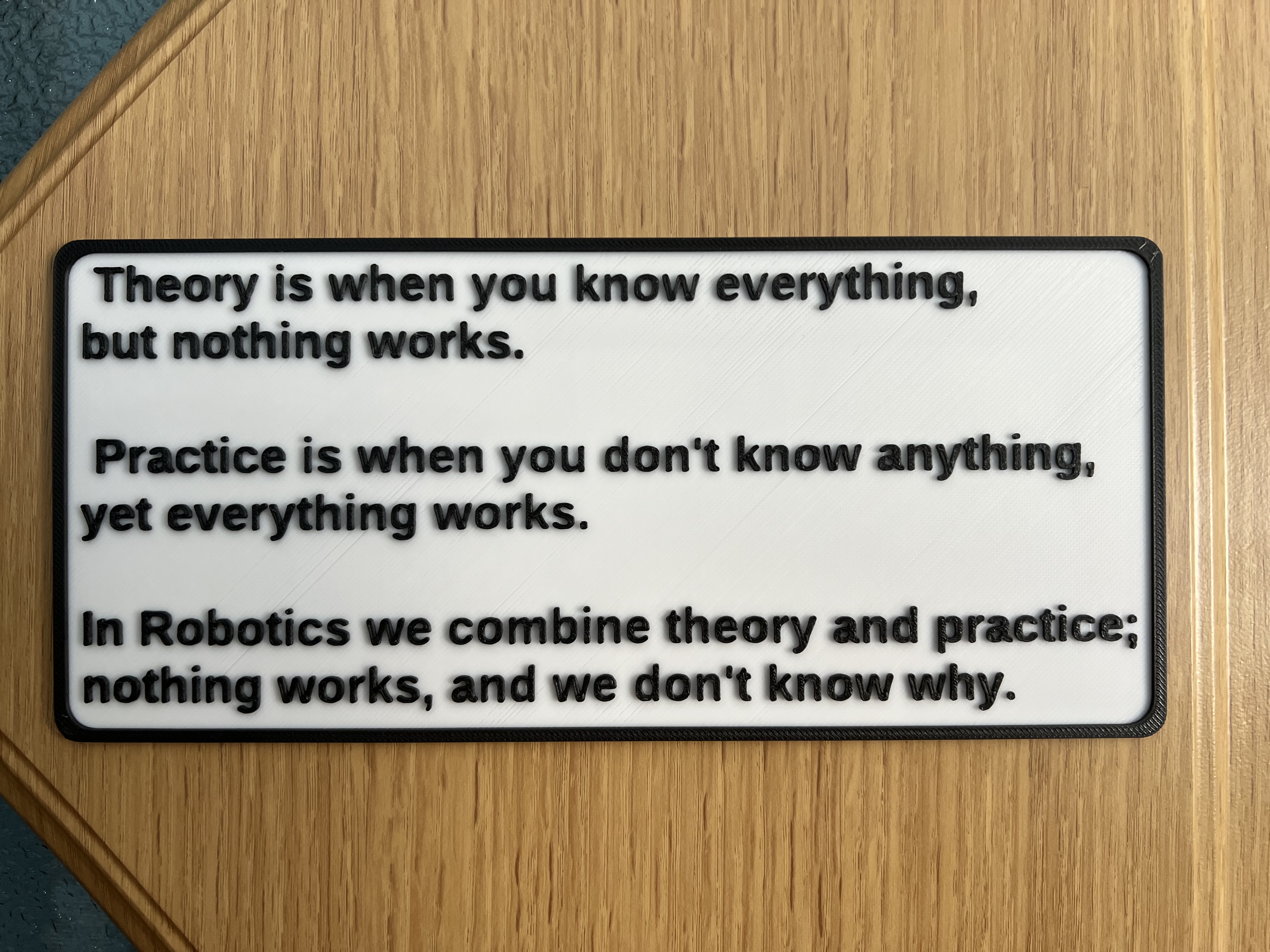 Robotics Sign