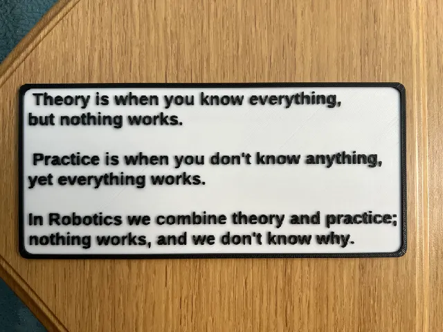 Robotics Sign