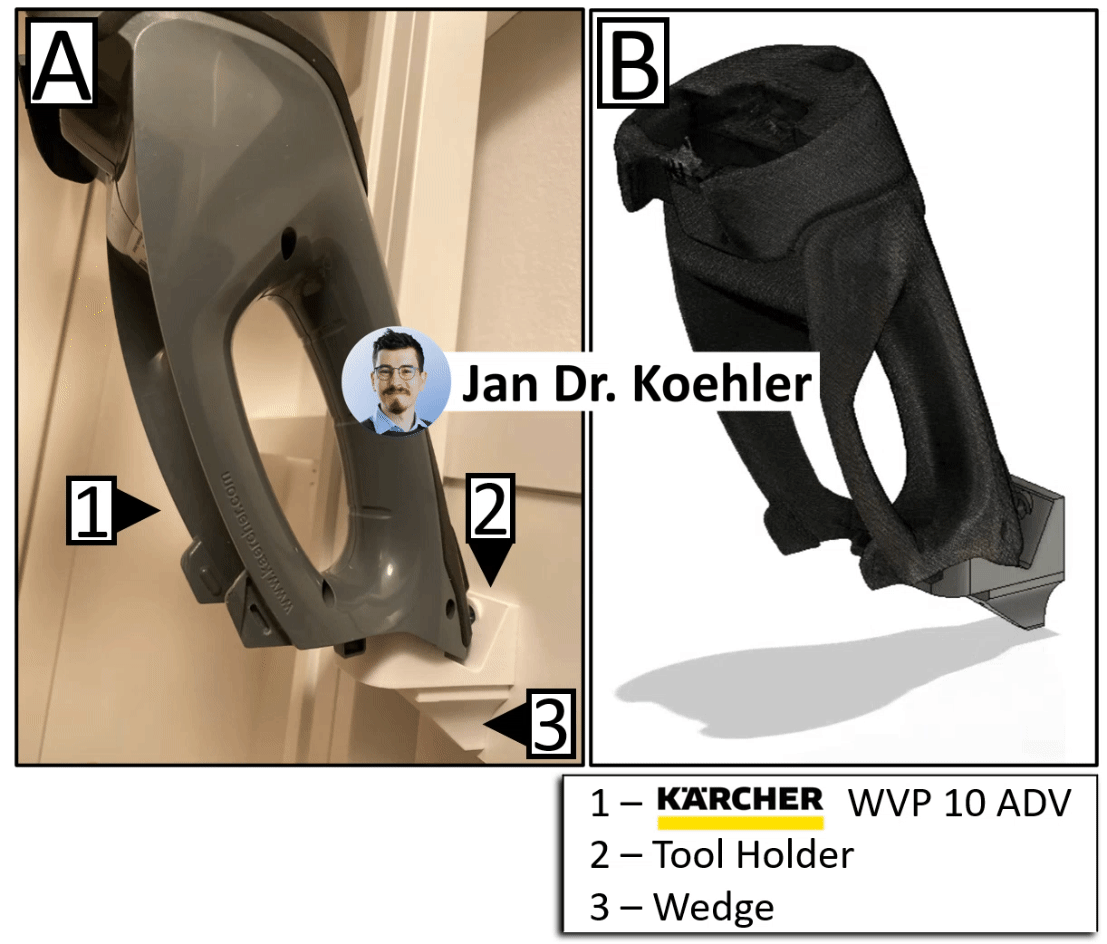 Kärcher WVP 10 ADV Wall Holder (Upside-Down Storage)