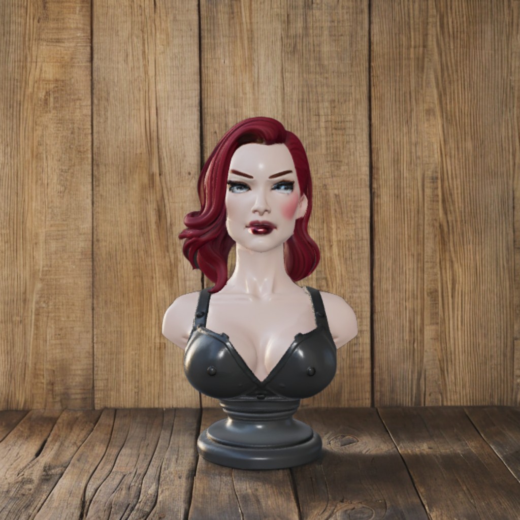 Bust Sexy Black Widow