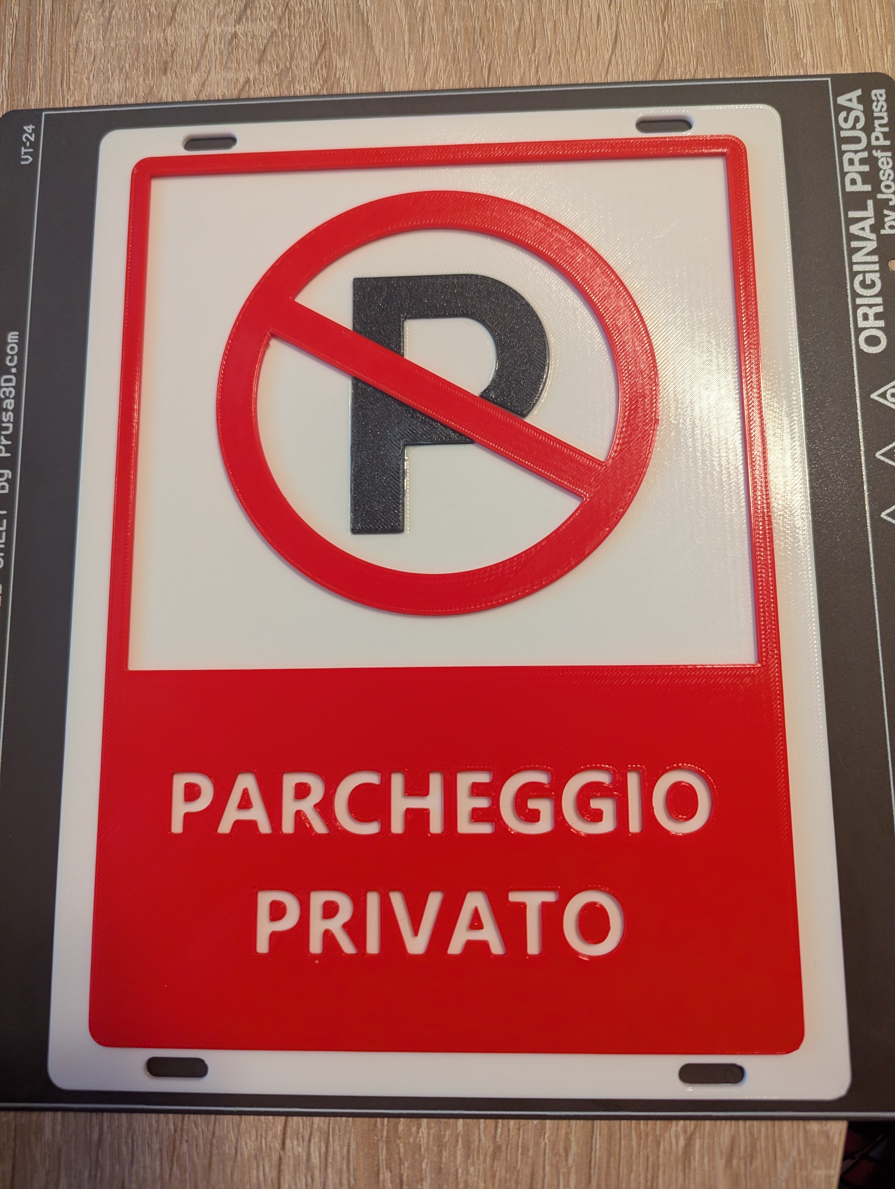 Cartello parcheggio privato