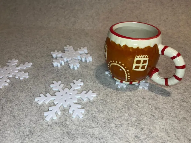 Snowflake christmas coaster