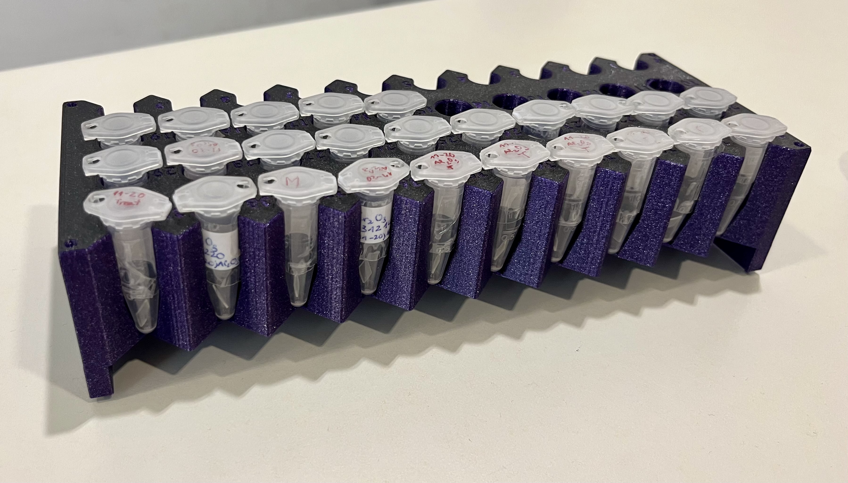 Stackable Eppendorf tube rack - Open Source