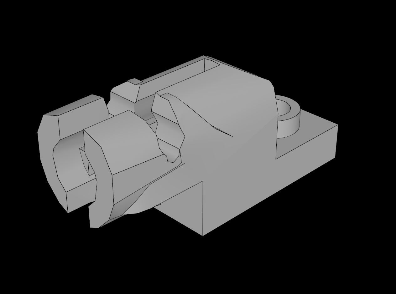 Lego Compatible (15403.dat) Plate  1 x  2 with Mini Shooting Blaster