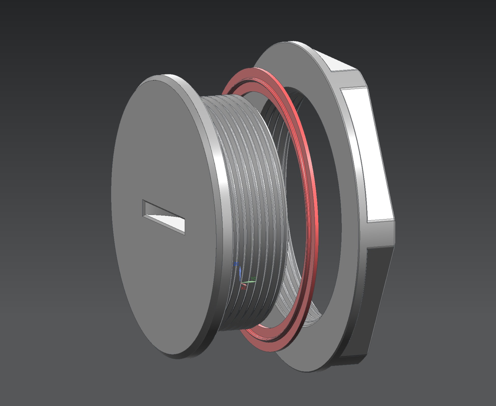 PG36 Blind Stuffing + Nut and TPU-Sealing / PG36 Blindstopfen + Mutter und TPU-Dichtung
