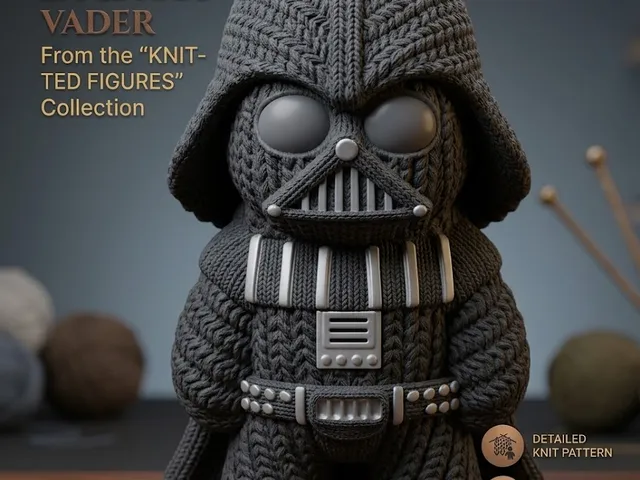 Knitted Darth Vader AMS Keychain option From the exclusive “Knitted Figures” Collection