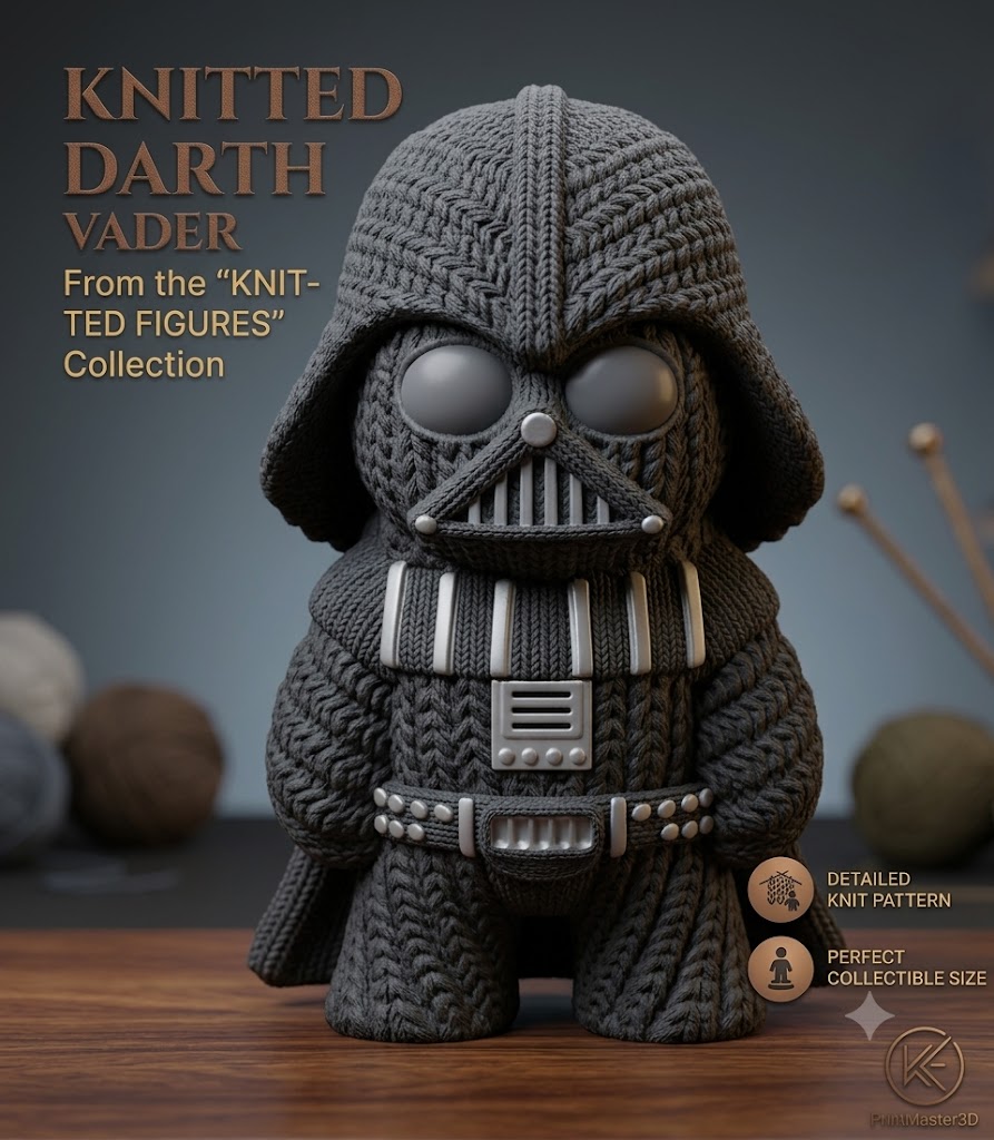 Knitted Darth Vader AMS Keychain option From the exclusive “Knitted Figures” Collection