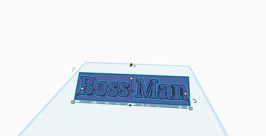 Boss Man name plate