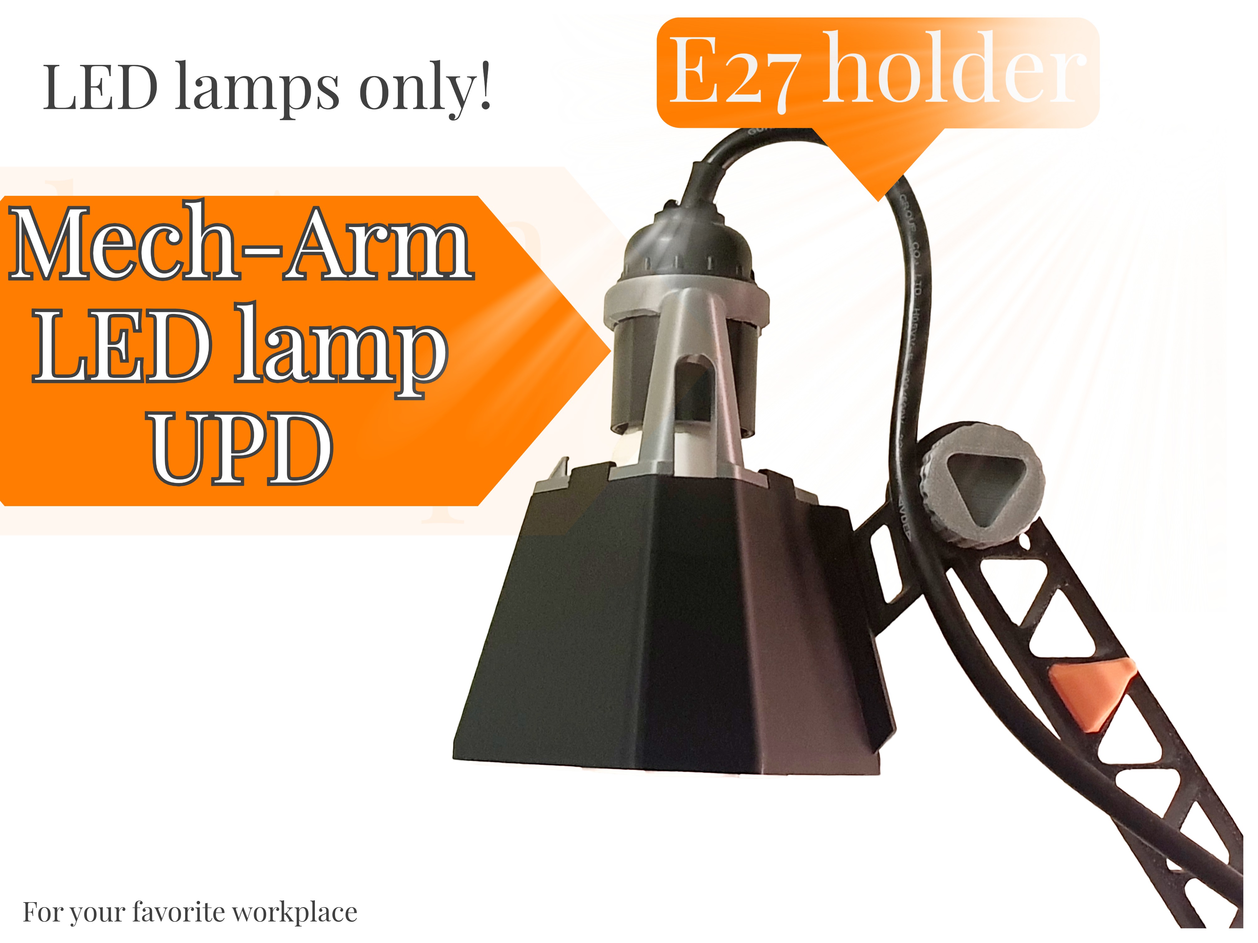 Mech Arm LED lamp E27 UPD