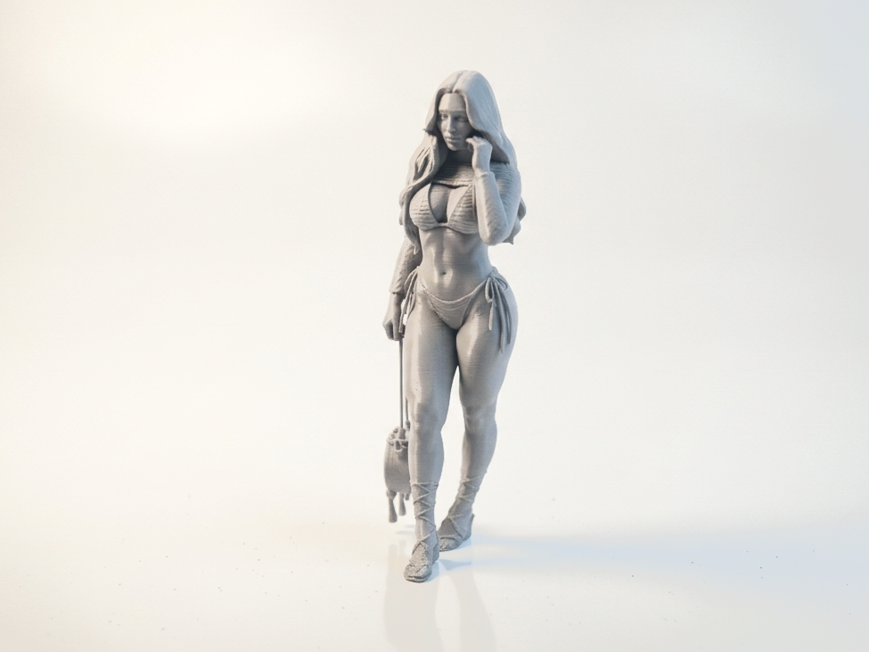 Bikini Babe Figurine Female Character 3D Printable