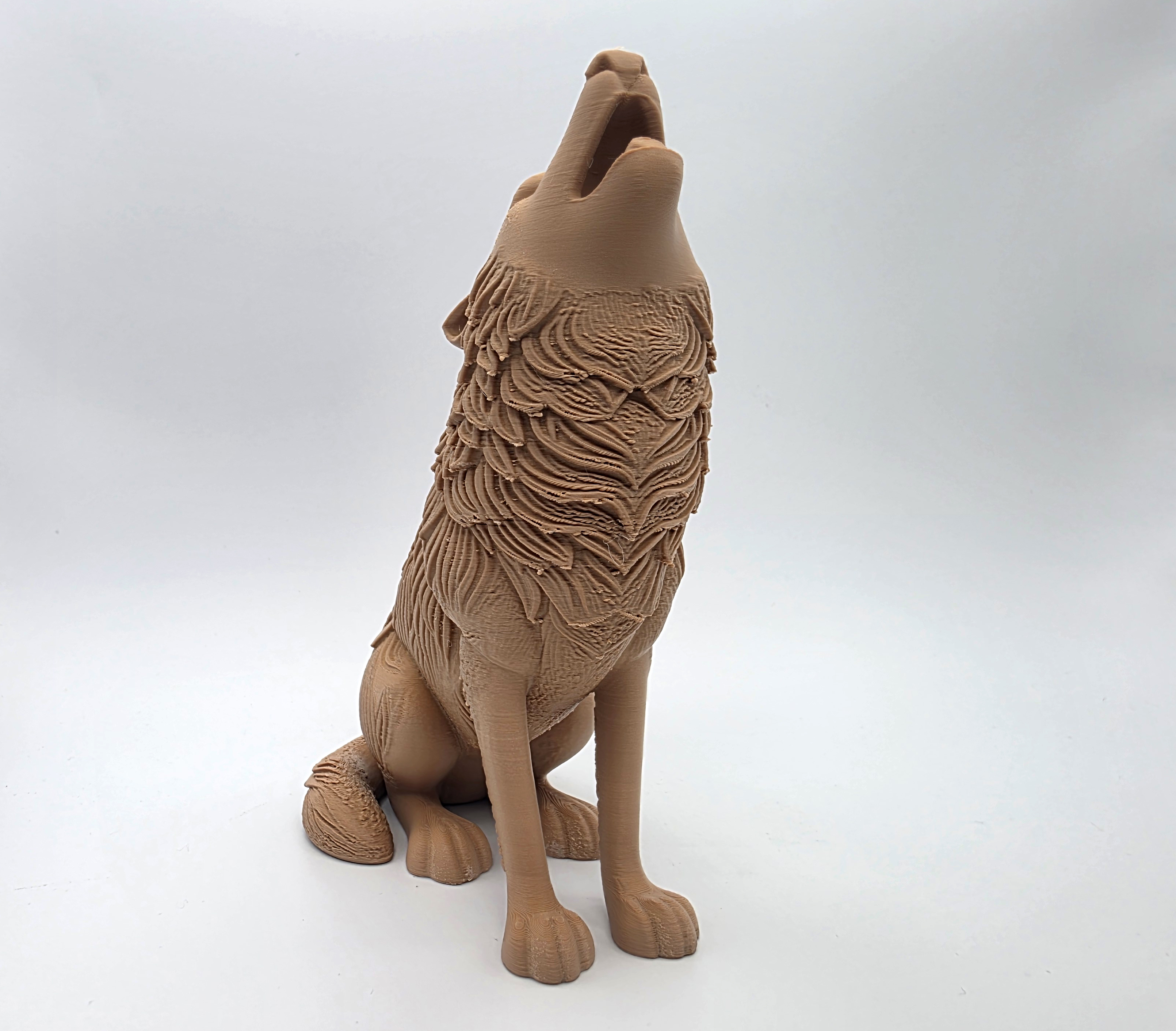 Miniatura 8 do modelo 3D Howling Wolf Statue