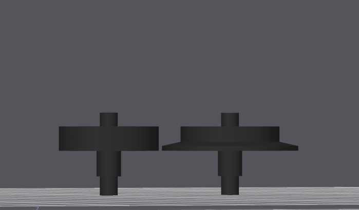 Lego train wheels, without flange