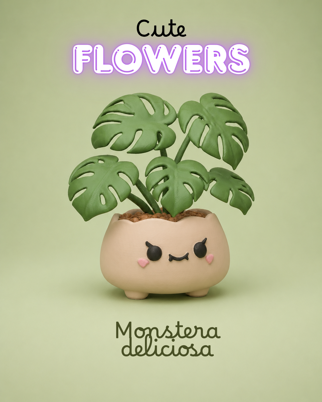 Tropical Leaf Planter Sculpture Monstera F4
