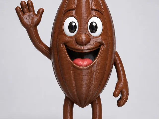 Fröhlicher Kakao-Charakter - Happy cocoa character