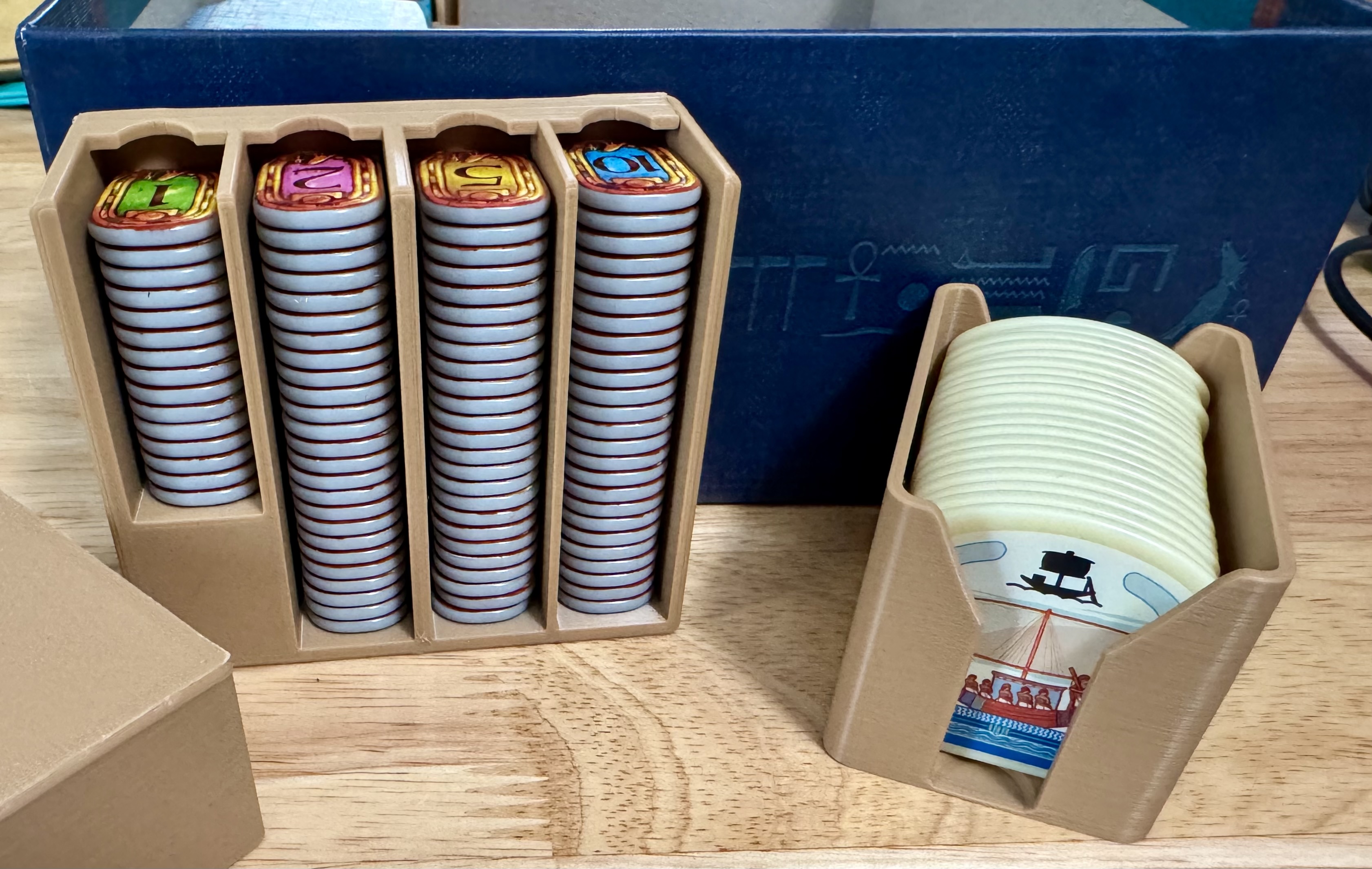 Ra Deluxe and Trader expansion - Acrylic tiles version 25th Century Games - insert organizer
