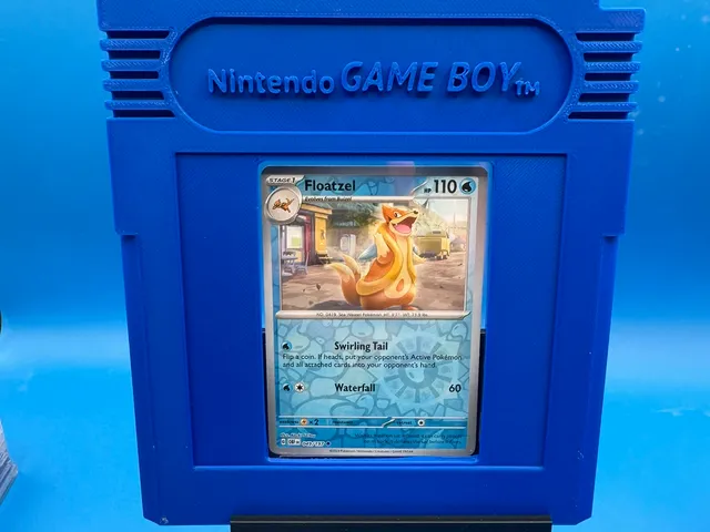 Gameboy cartage Card Display