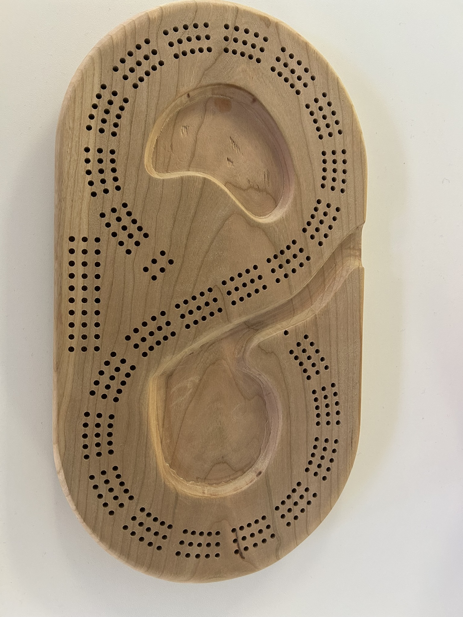 Golf hole themed cribbage board drilling and routing templates