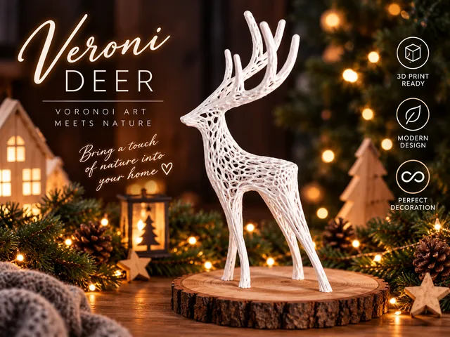 Veroni Deer – Voronoi Reindeer