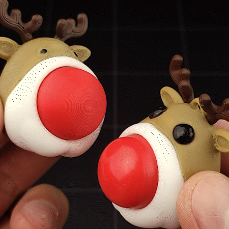 Rudolph Clicker by bigovereasy | Download free STL model | Printables.com