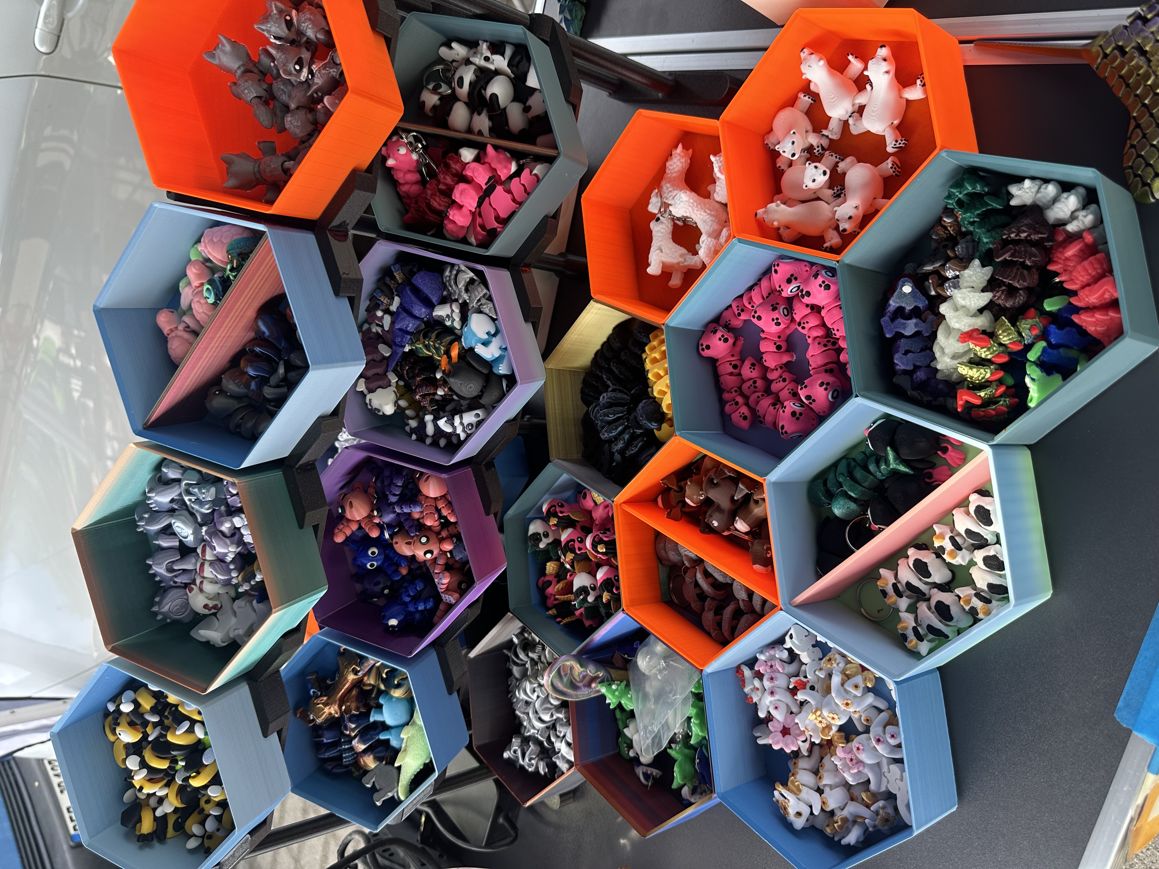 Box mount stand modular stackable