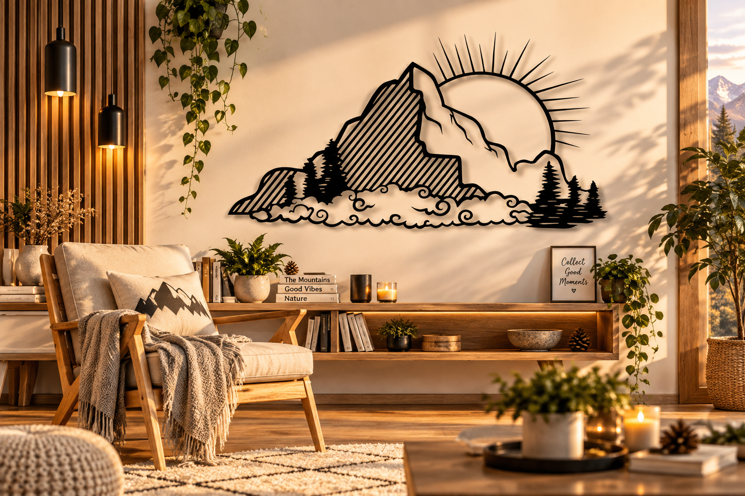 WallArt - Nature Sun Clouds