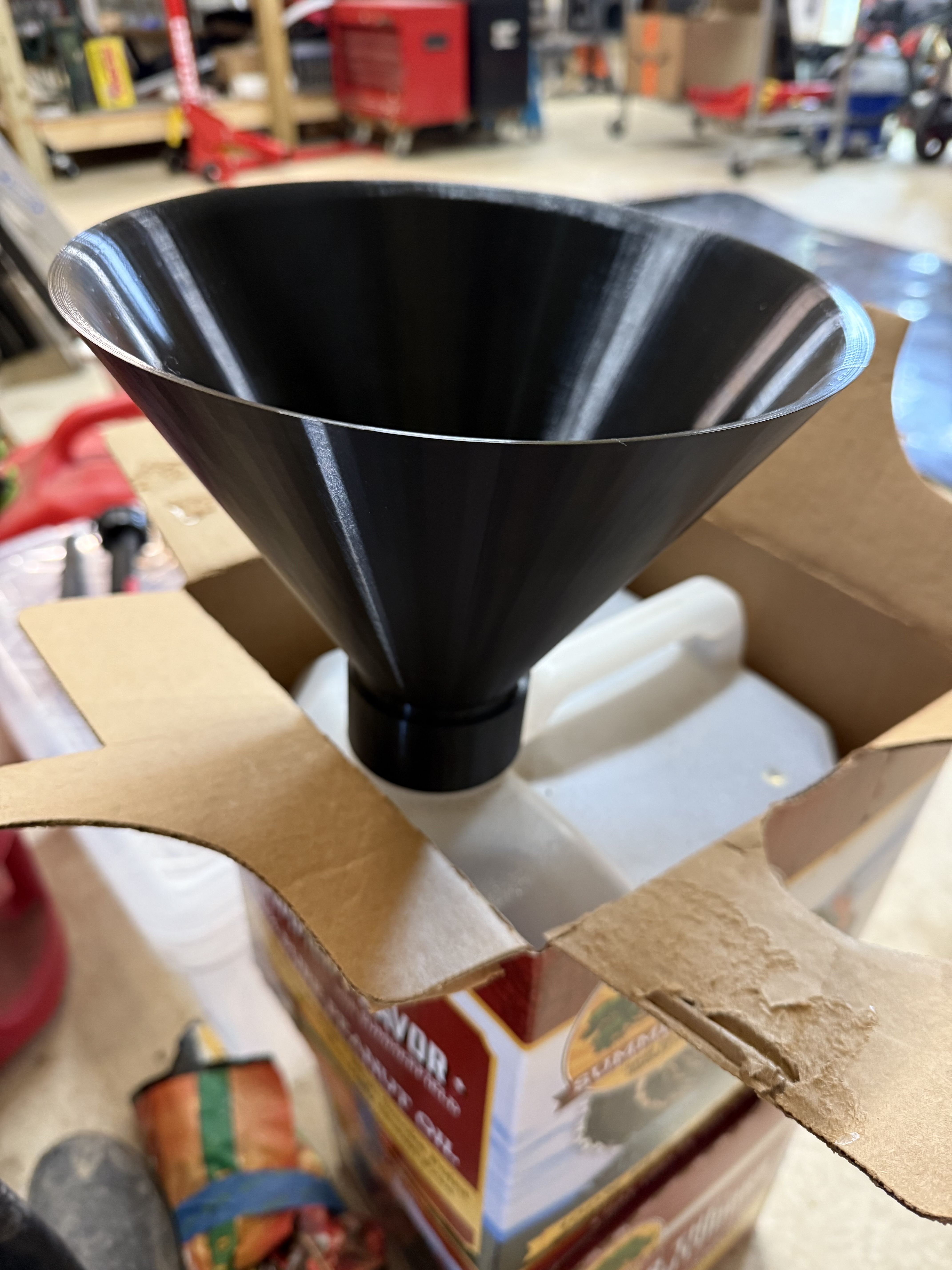 Peanut Oil Funnel 3 gallon container