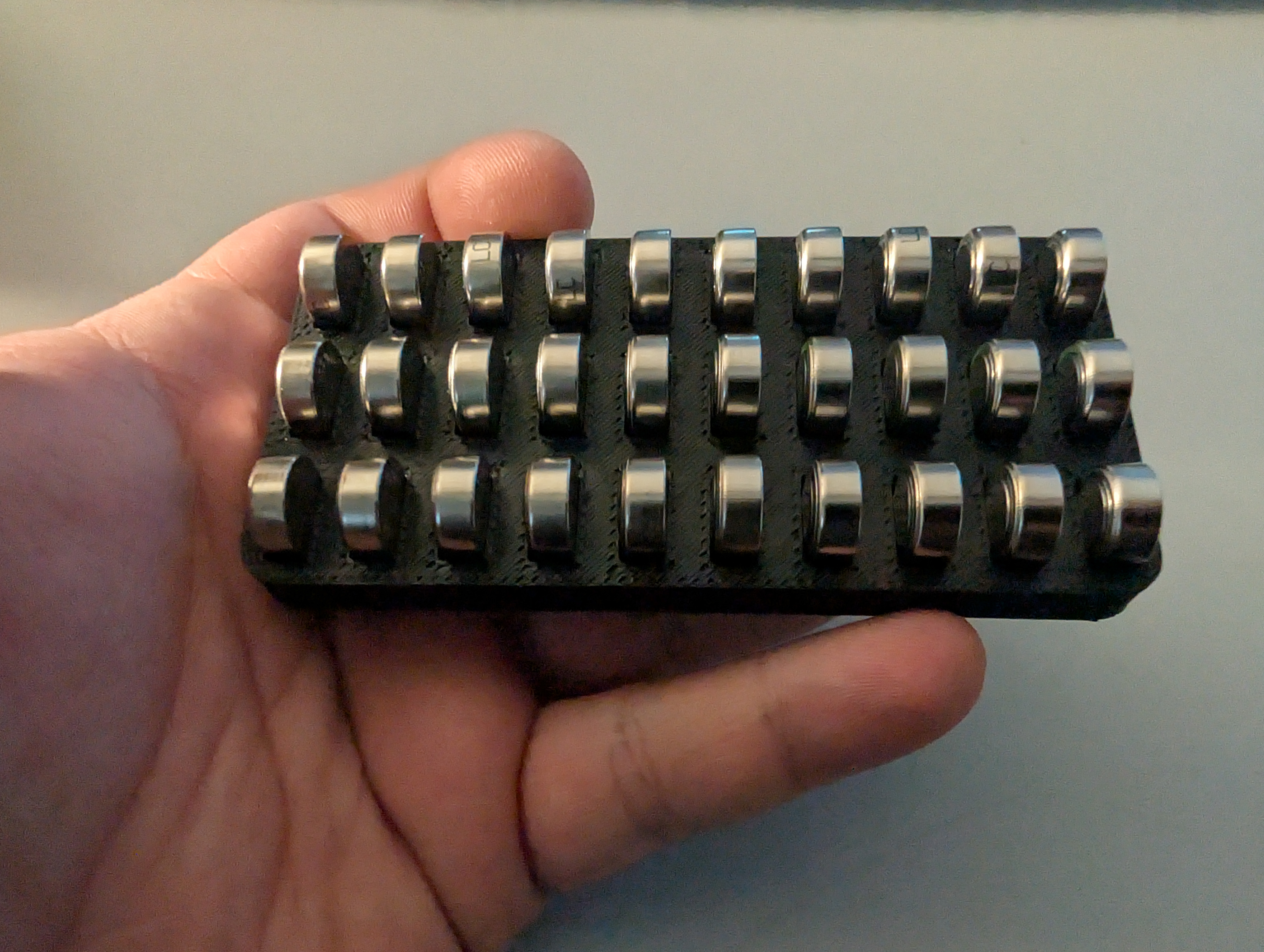 LR44 coin cell storage box