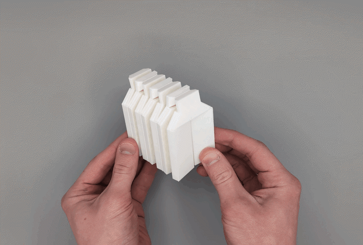 Miniatura 2 do modelo 3D Squared Cube Origami 3D Print