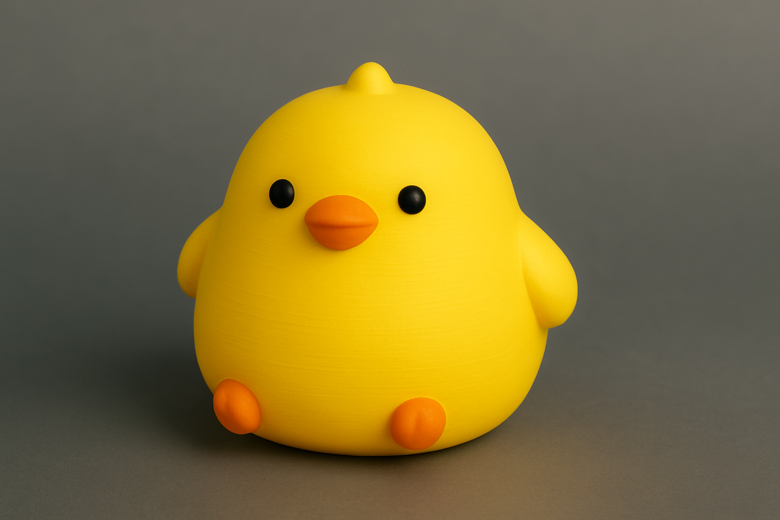 Cute Round Bird Figurine (Multicolor)