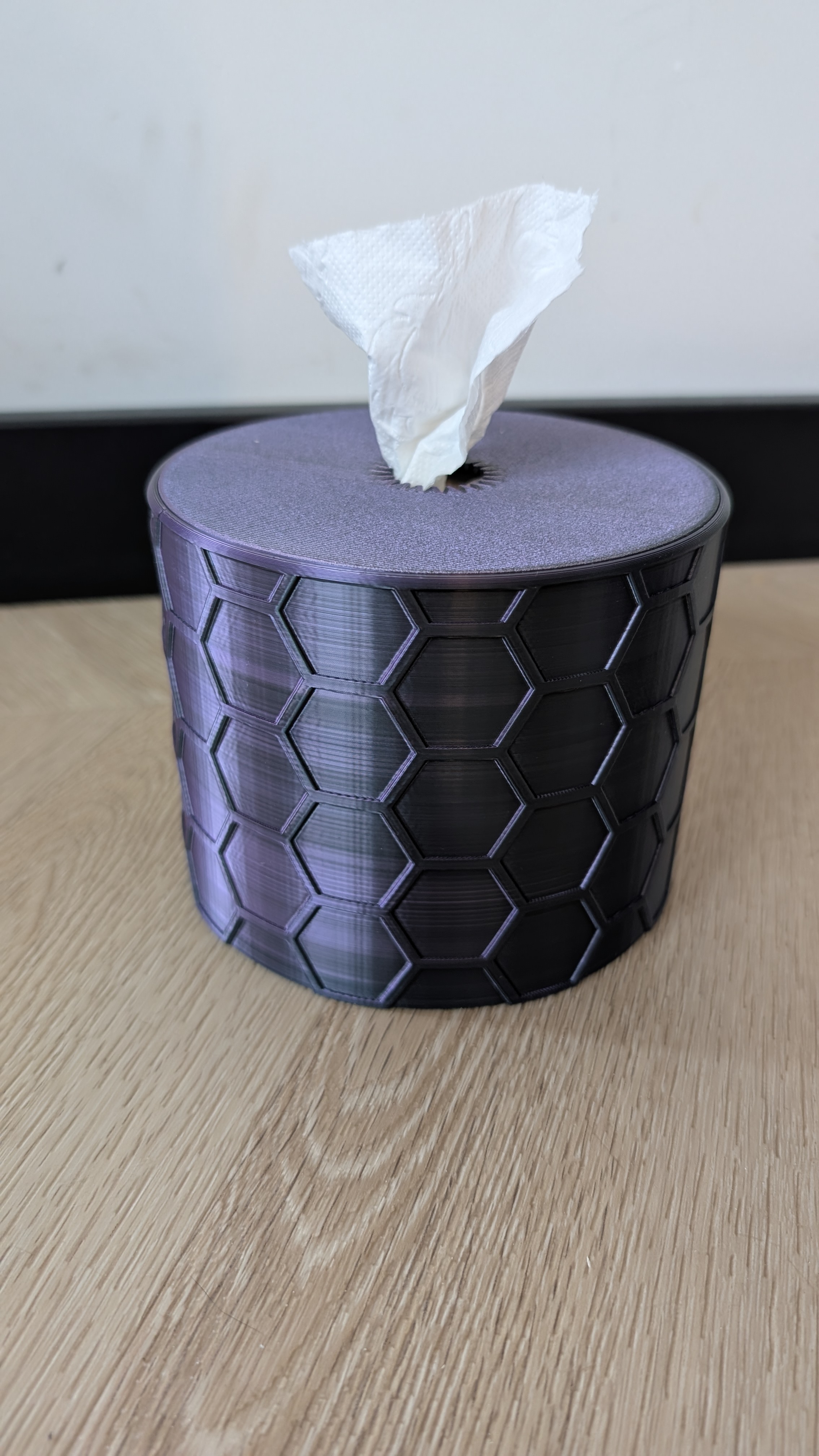 Toilet paper tissue box honeycomb debased