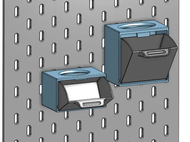 Ikea skadis tilt box with universal hook system