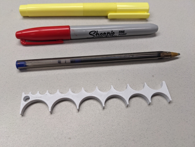Radius Hole Ruler