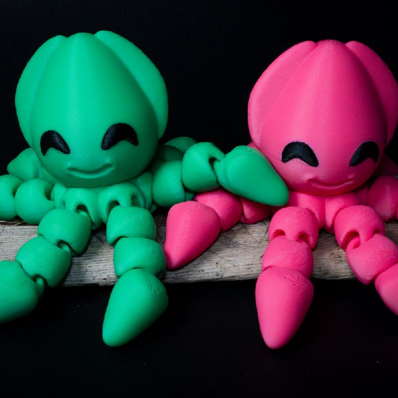 Happy Flexi Squid, Print in Place by Folk & Forge | Download free STL ...