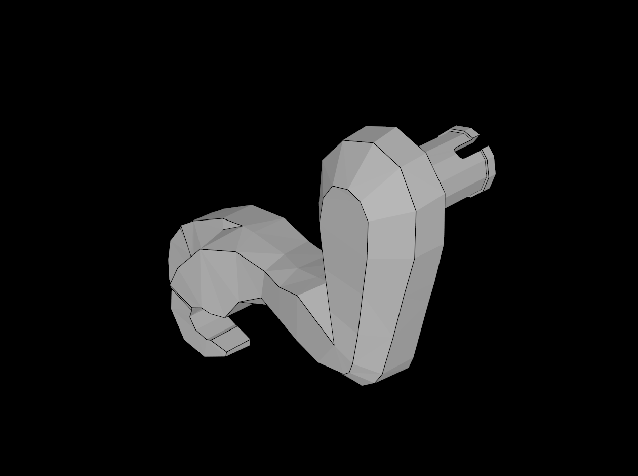 Lego Compatible (98058.dat) Dinosaur Leg Small (Front) Tyrannosaurus Rex with Pin Left