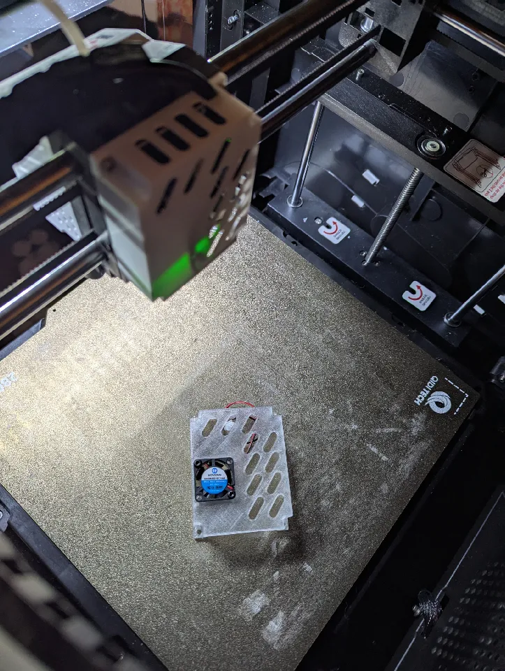 Qidi X Plus Max 3 Toolhead back with fan by JawzX2 | Download free