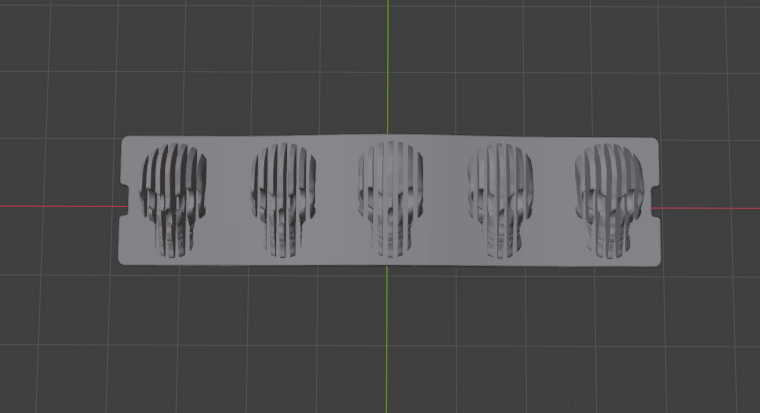 skull side clips - 120mm and 140mm