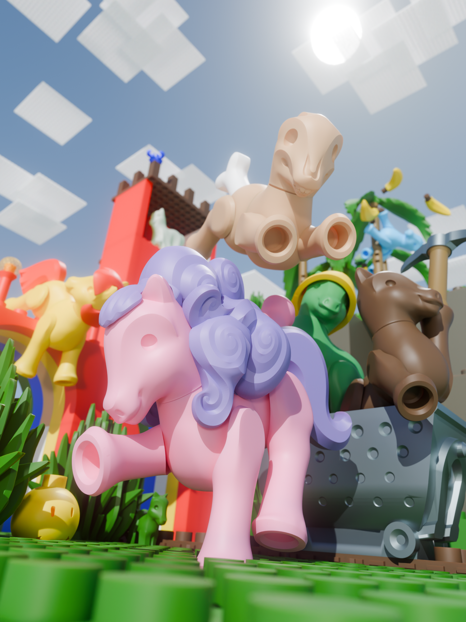 F'Deem: The Pony Brick-Building System!
