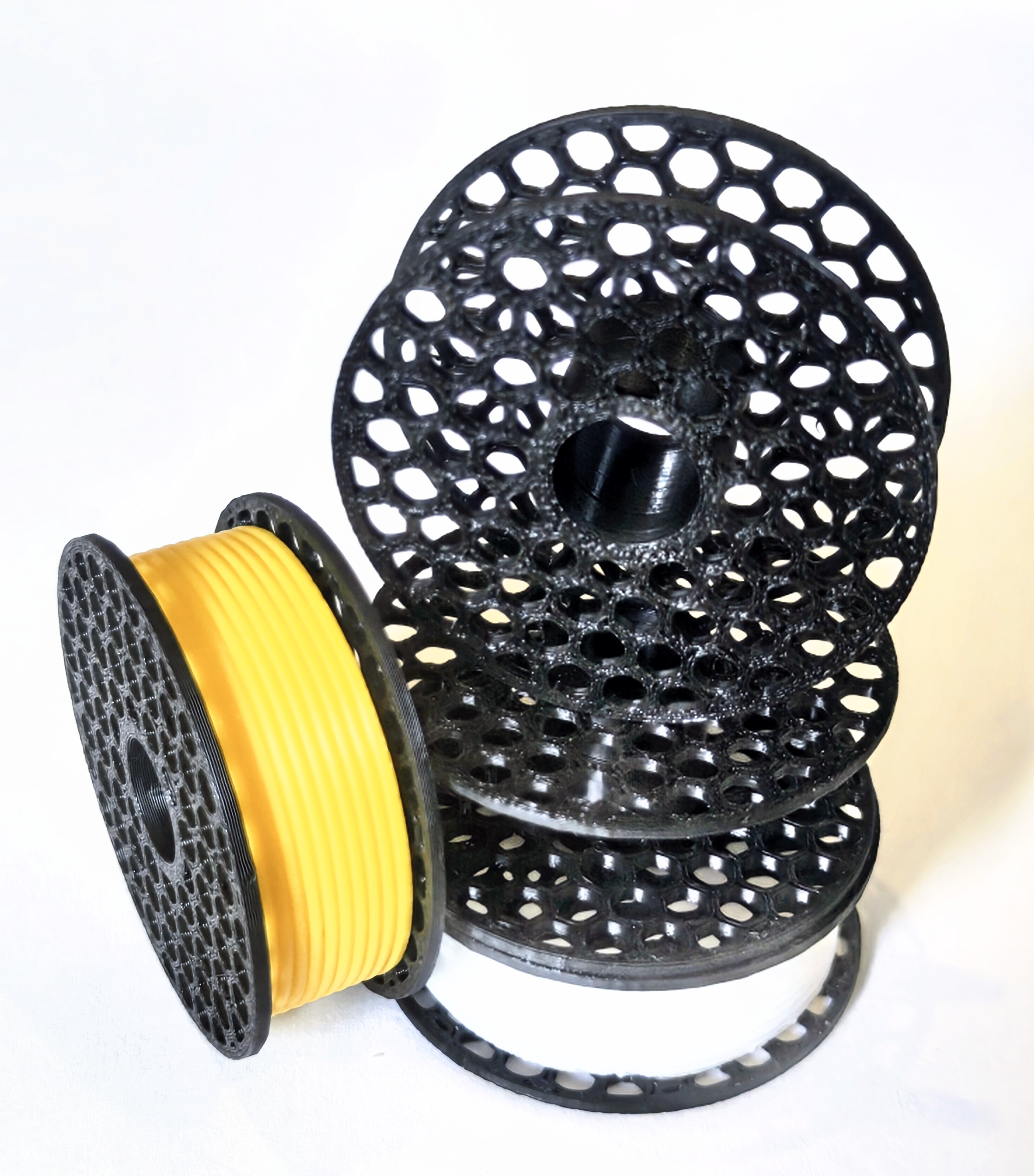 Miniature 44mm Prusameter Spool - Compact Filament Swatch