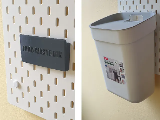 Curver "Ready to Collect" Bin Mount for Ikea Skadis Board [2 variants]