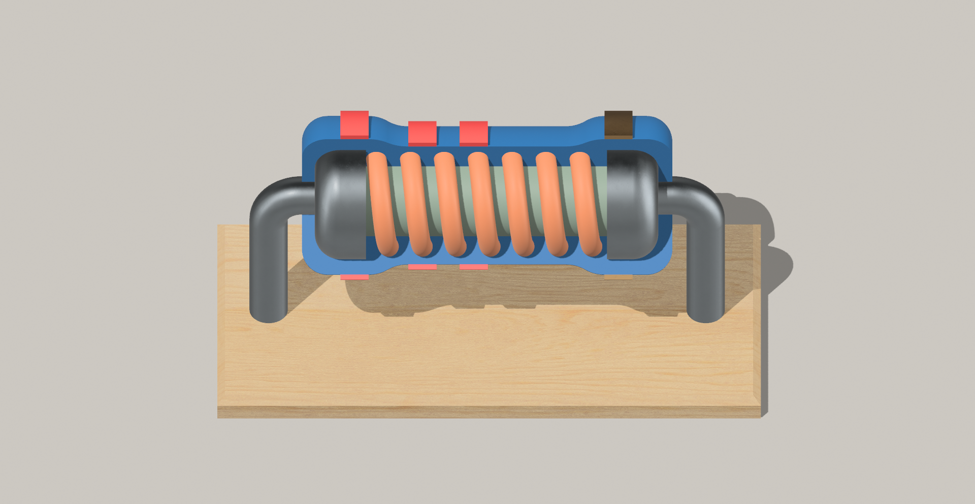Miniatura 2 do modelo 3D Resistor Model